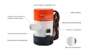 Seaflo Pump 01 Series 350GPH Bilge Pump 12v (click for enlarged image)